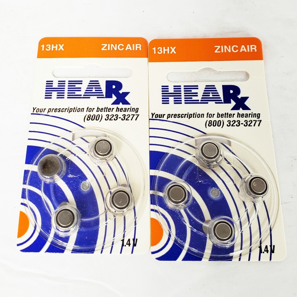 HEARX Zinc Air 13HX 1.4 V Hearing Aid Batteries